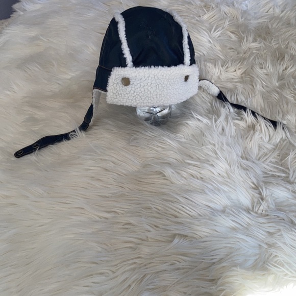 Kids on king Le top brown cream first flight airplane aviator cap hat winter hat - Picture 4 of 17